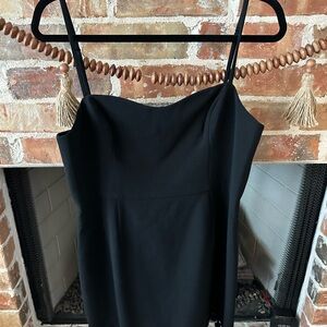 French Connection Black Spaghetti Strap Dress